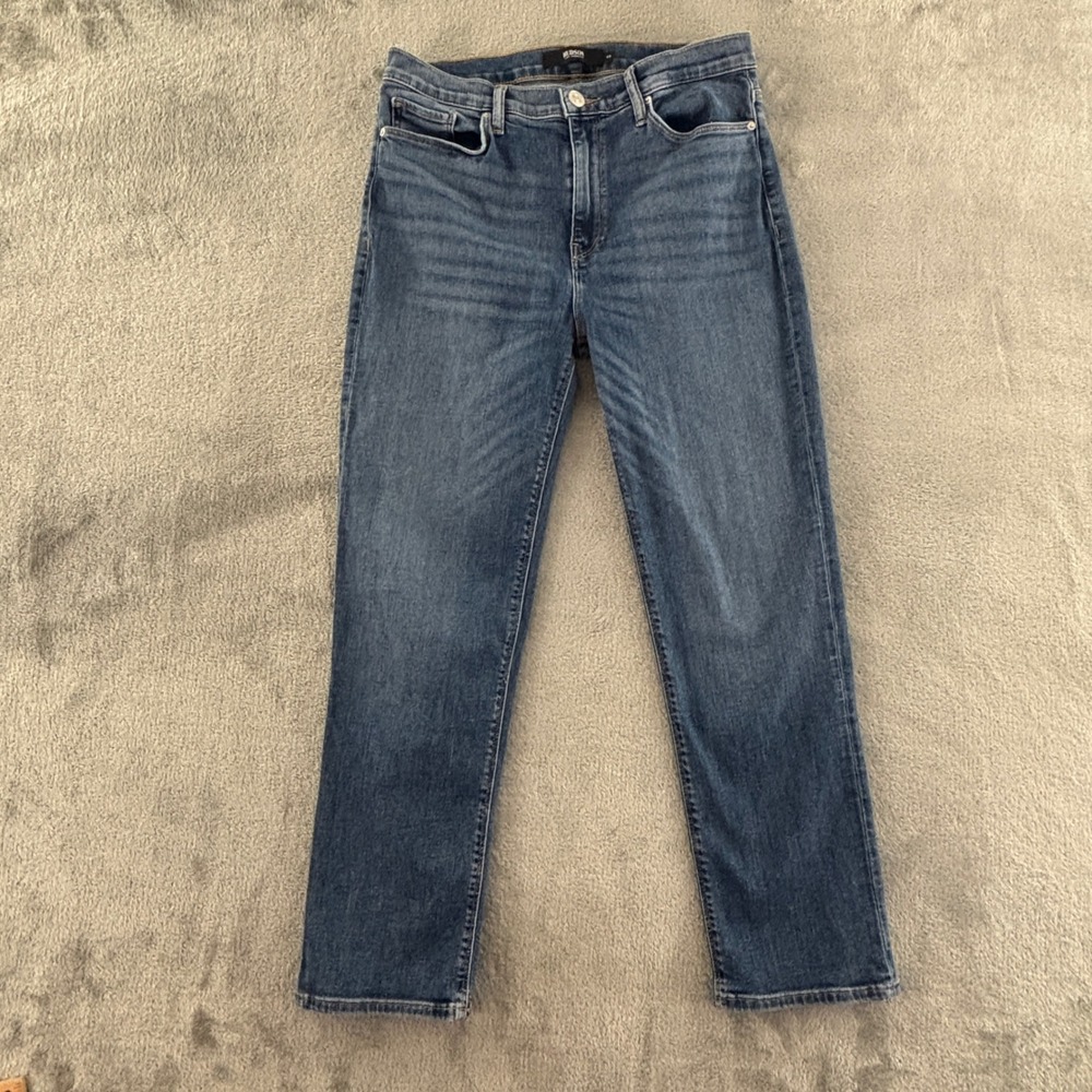 Hudson Barbara Straight Jeans Women 29 Medium Wash‎ Stretch Denim 27" Inseam